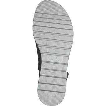 Gabor Plateau Sandale in schwarz