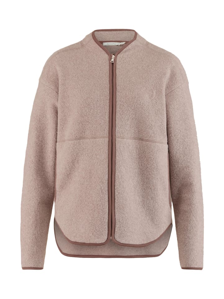 Hessnatur Fleece-Jacke in mandelbraun günstig kaufen