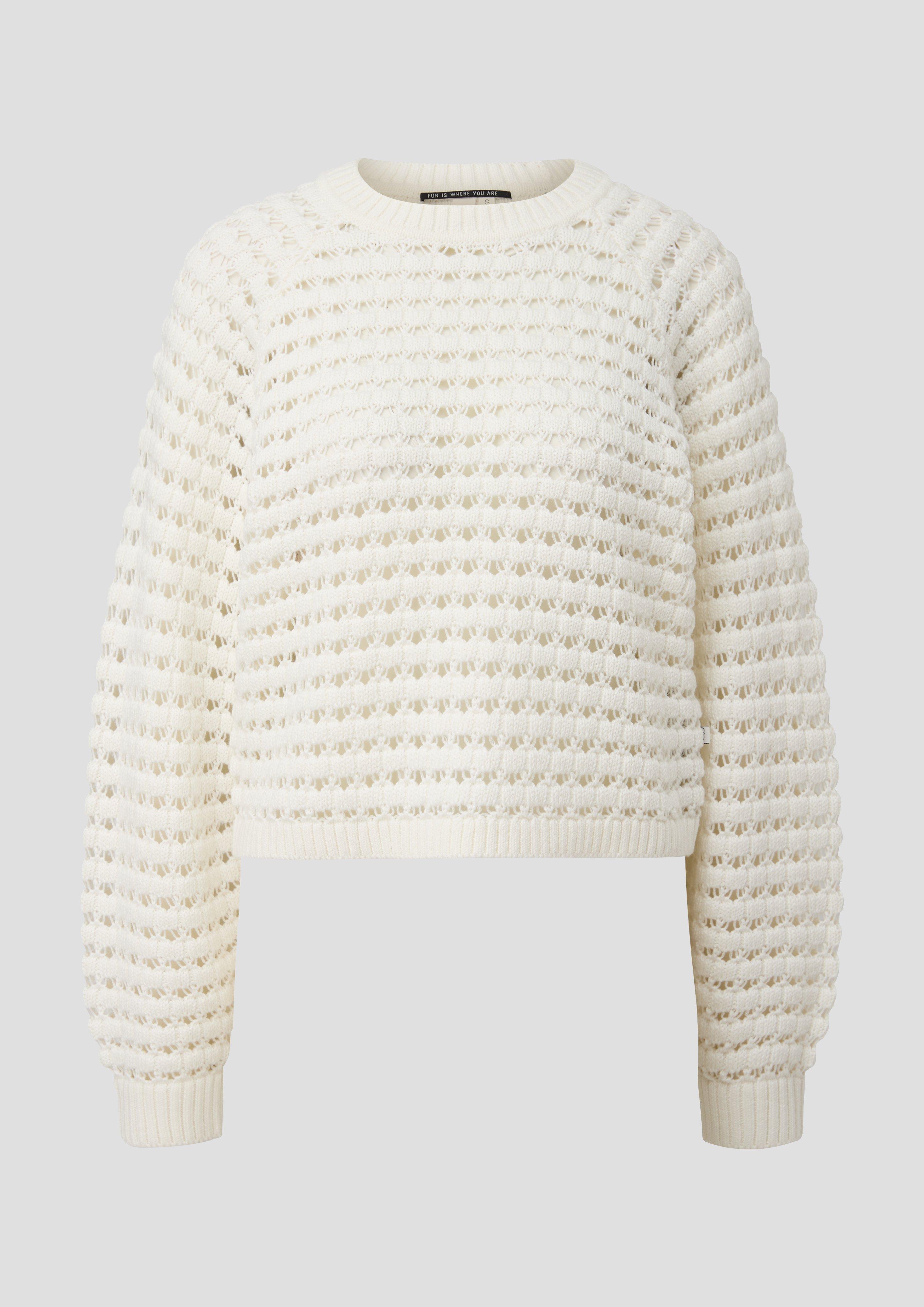 Strickpullover mit Ajourmuster  2140572-0200