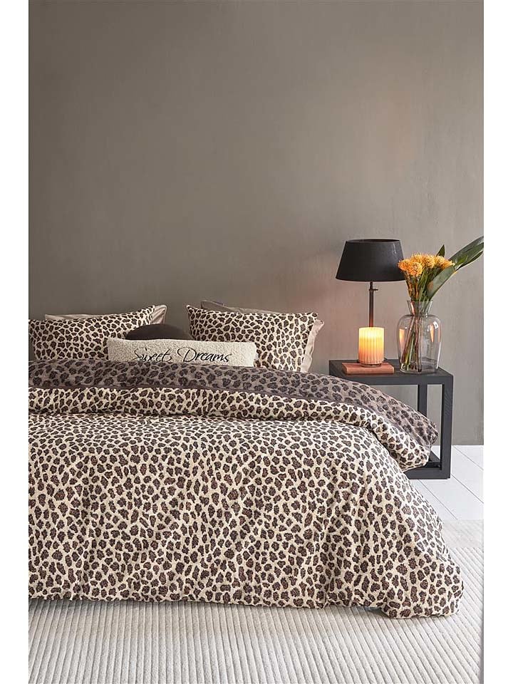 Rivièra Maison Bettwäsche-Set ''Cheetah'' in Hellbraun/ Braun günstig kaufen