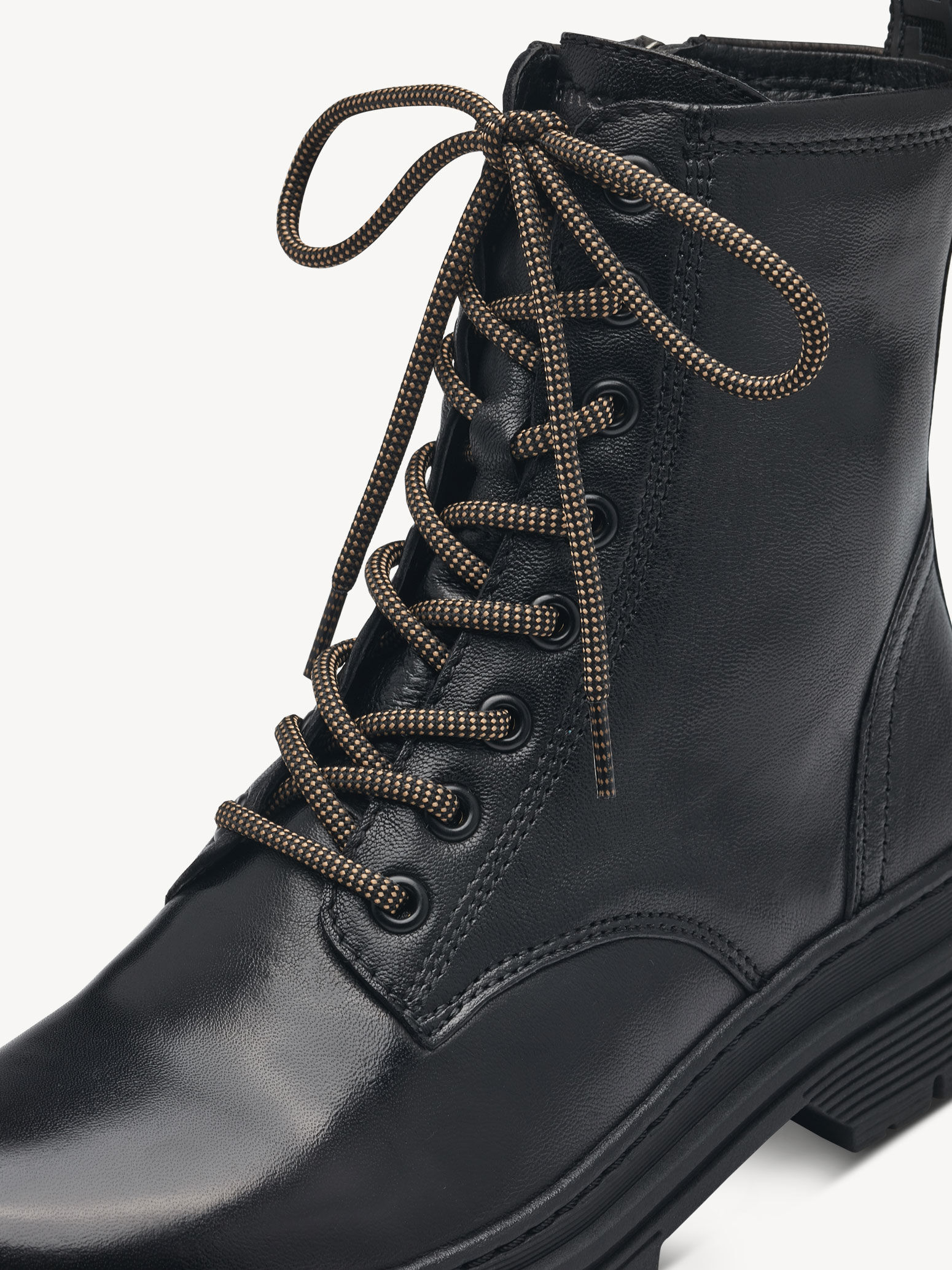 Bottine en cuir - noir