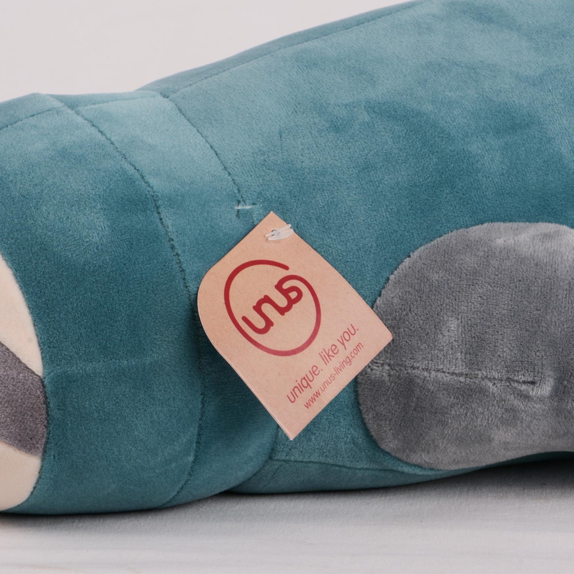 UNUS HOME Seitenschläferkissen Faultier Kissen, 1-tlg., 50 cm, Lagerungskissen Stillkissen Kissen für Kinder Dekoration extrem weich
