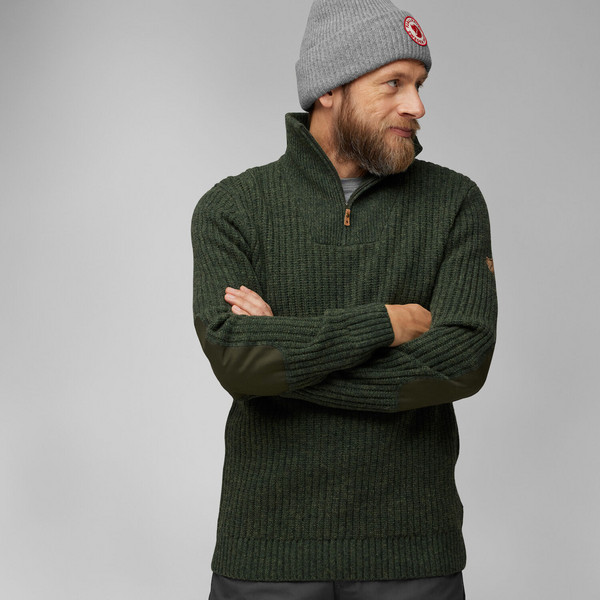 ÖVIK HALF ZIP KNIT M Herren - Wollpullover