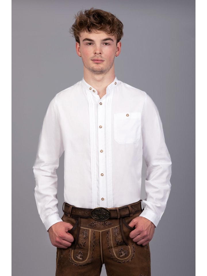 Edelnice Edelnice Trachtenhemd Toni in weiß günstig kaufen