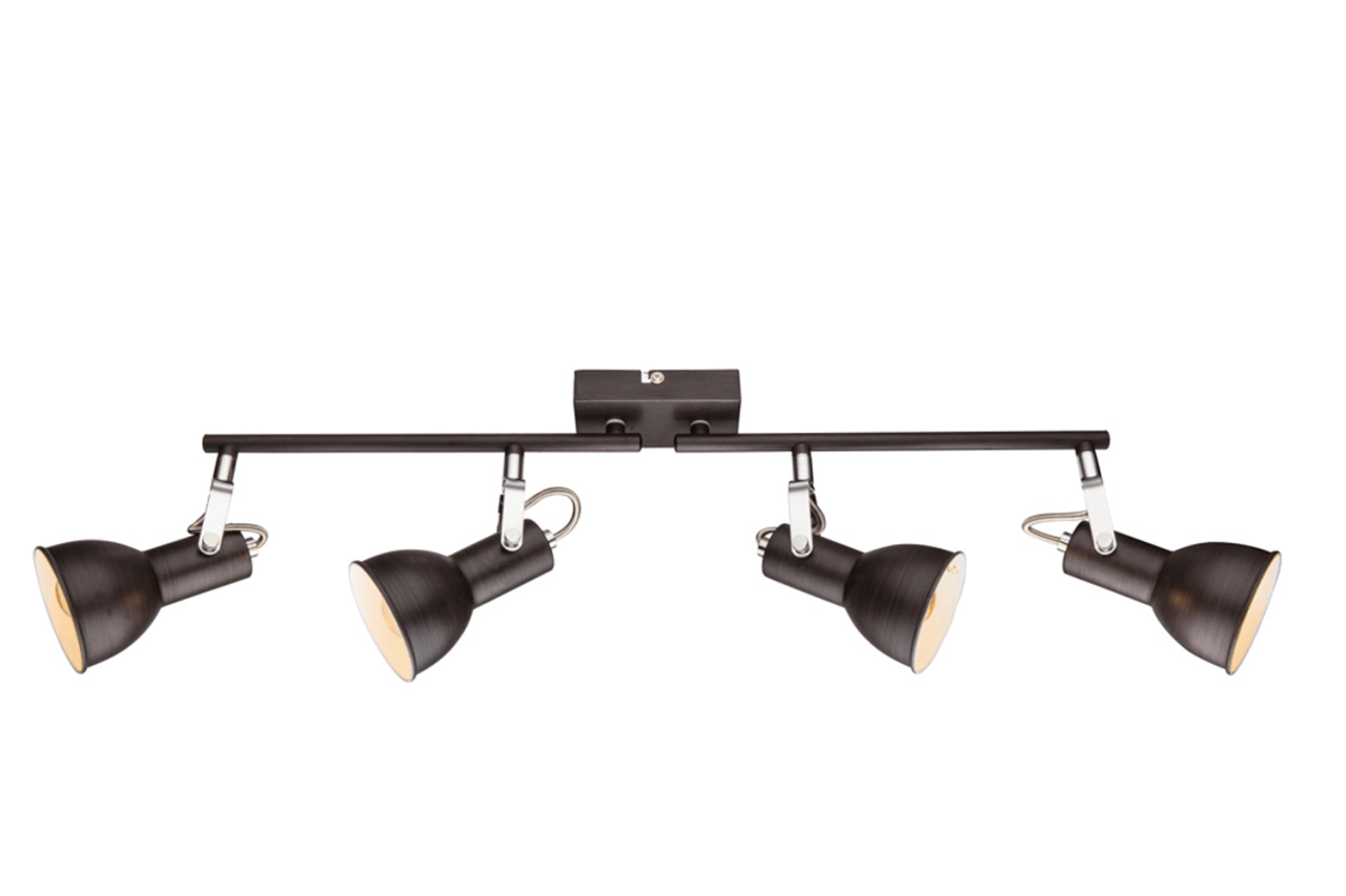 Globo Lighting - FARGO - Strahler Metall braun, 4x E14