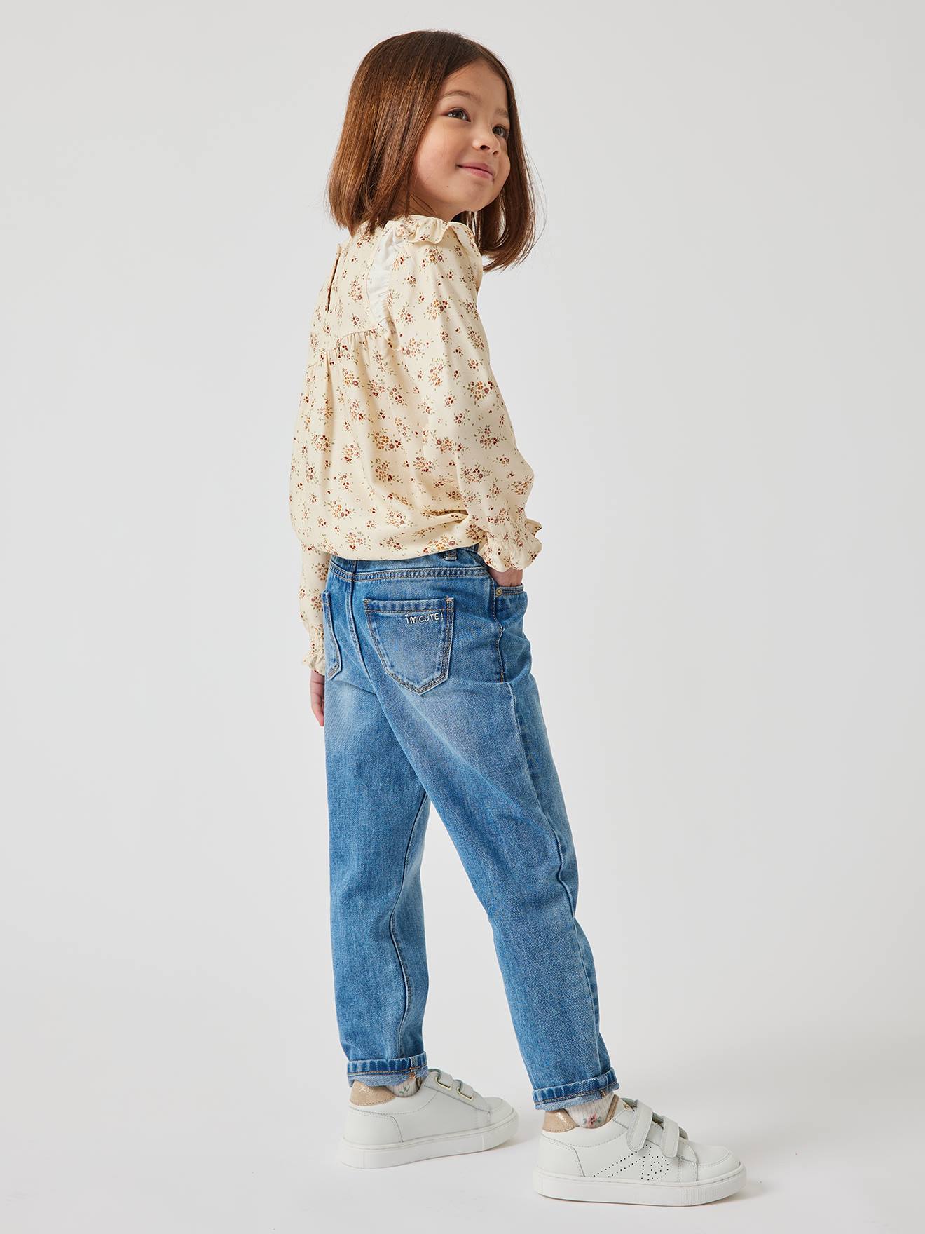 Jean Mom fit MorphologiK fille tour de hanches MEDIUM stone