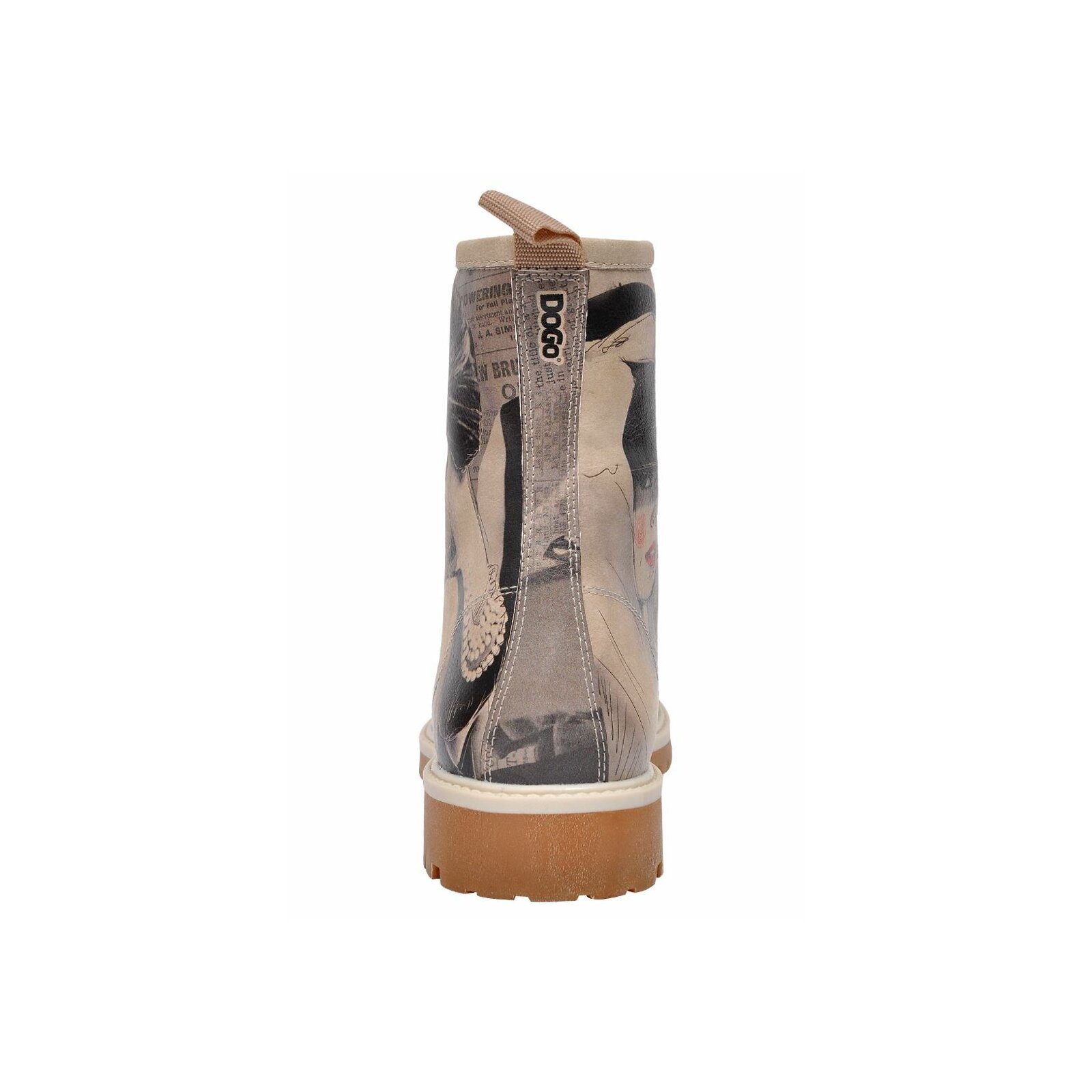 DOGO Damen Boots Schnürboots Vegan
