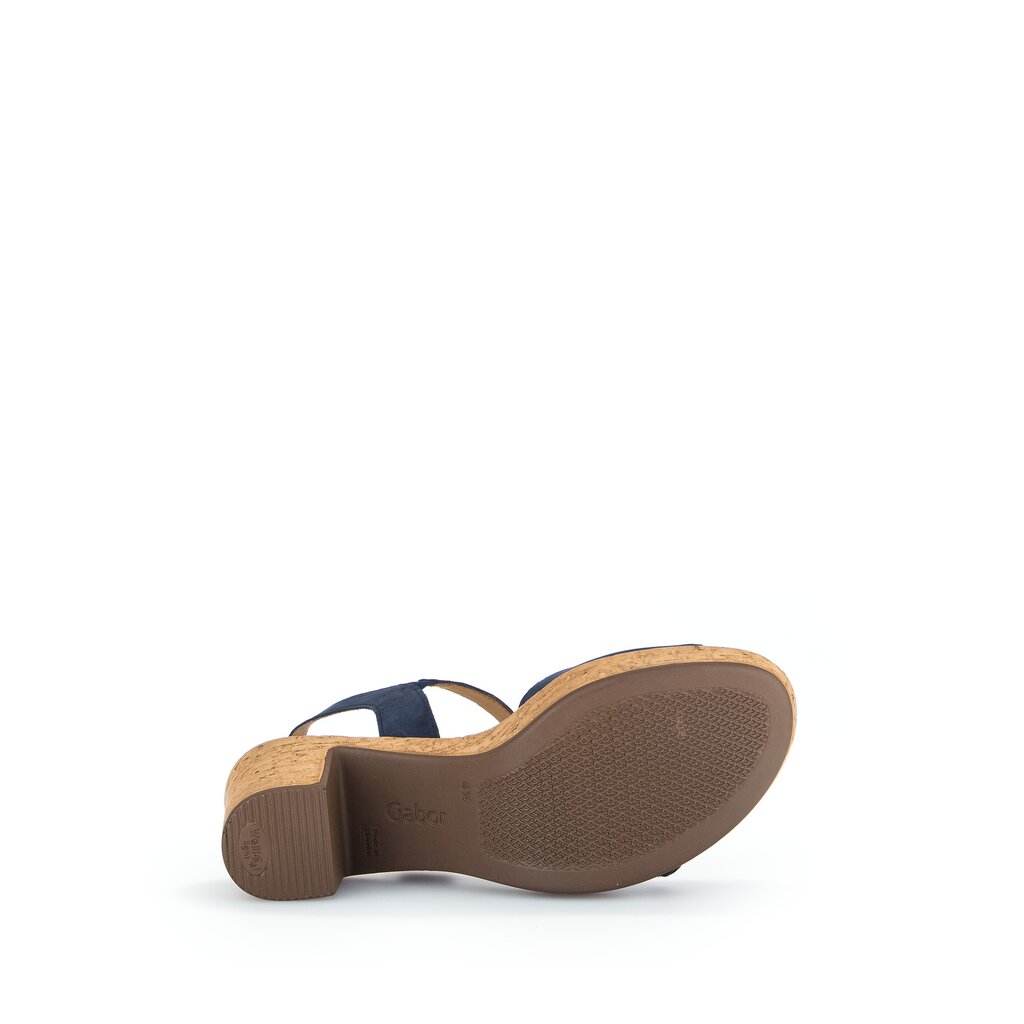 Gabor fashion Plateau Sandale blau