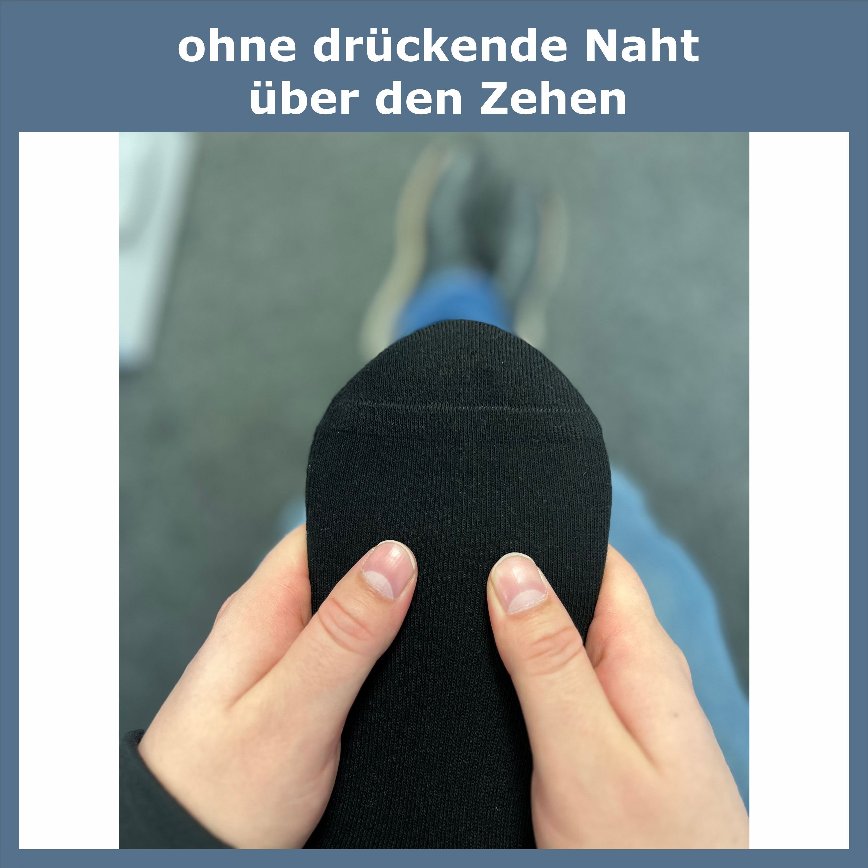 GAWILO Kurzsocken für Herren in schwarz & weiß - Quartersocken für Sport & Alltag (4 Paar) Kein Rutschen dank Fußgewölbeunterstützung - gepolsterte Frotteesohle