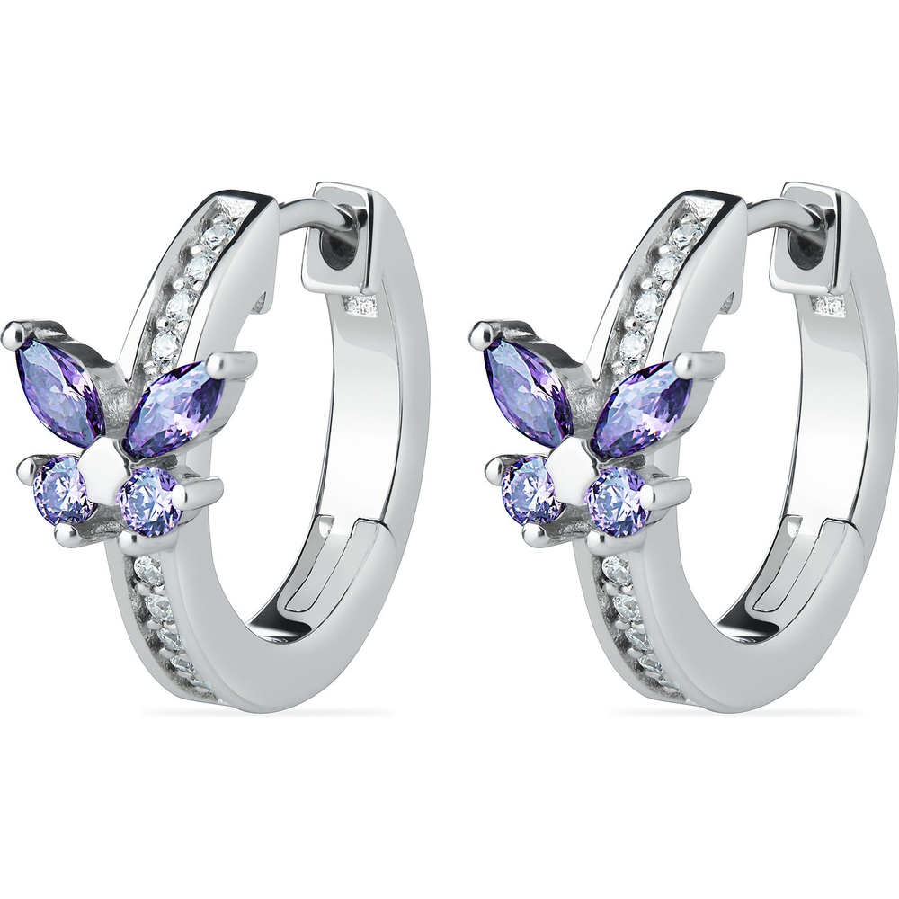 Jette Créoles 925 Argent Boucles d'oreilles