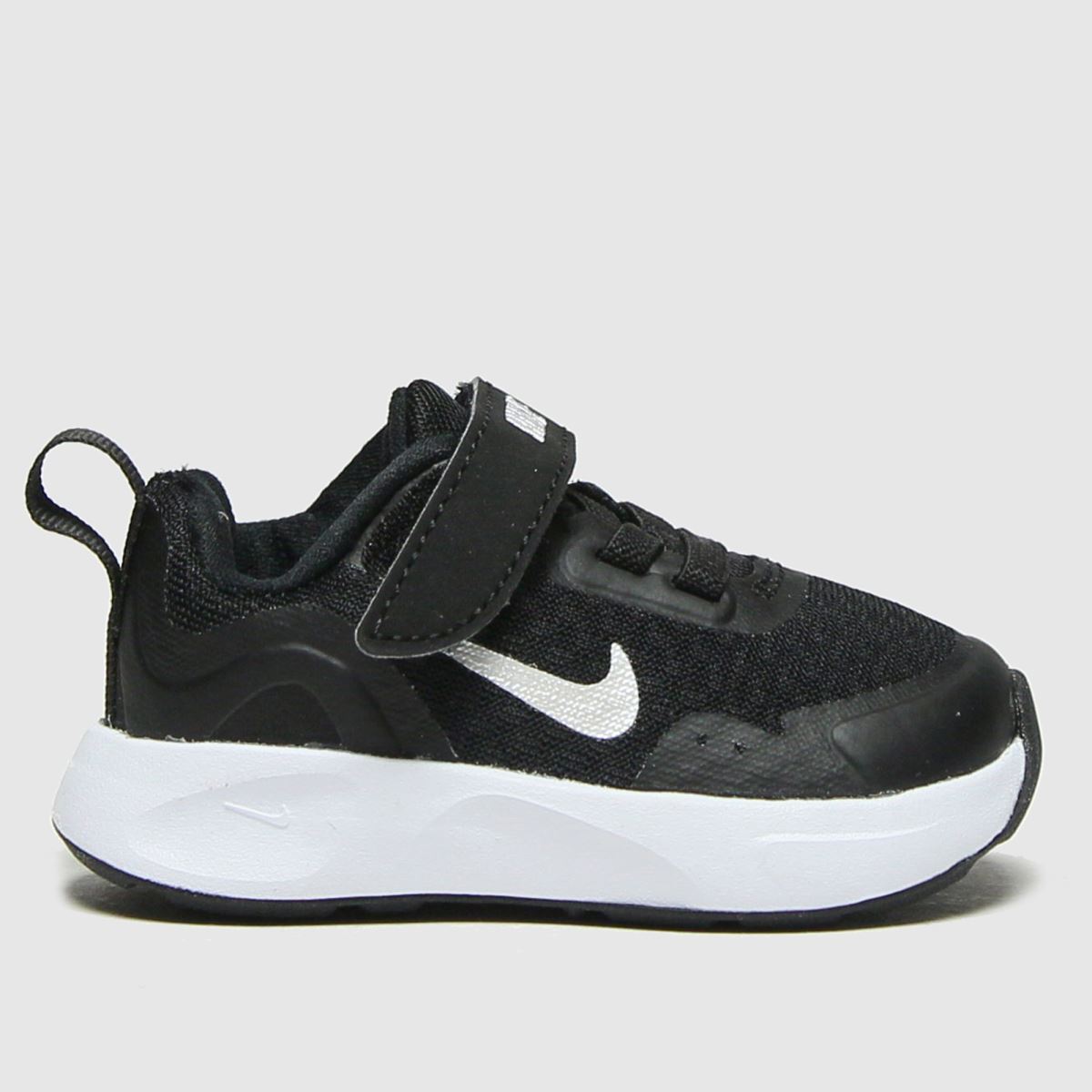 Nike svarta och vita wearallday-sneakers för småbarn