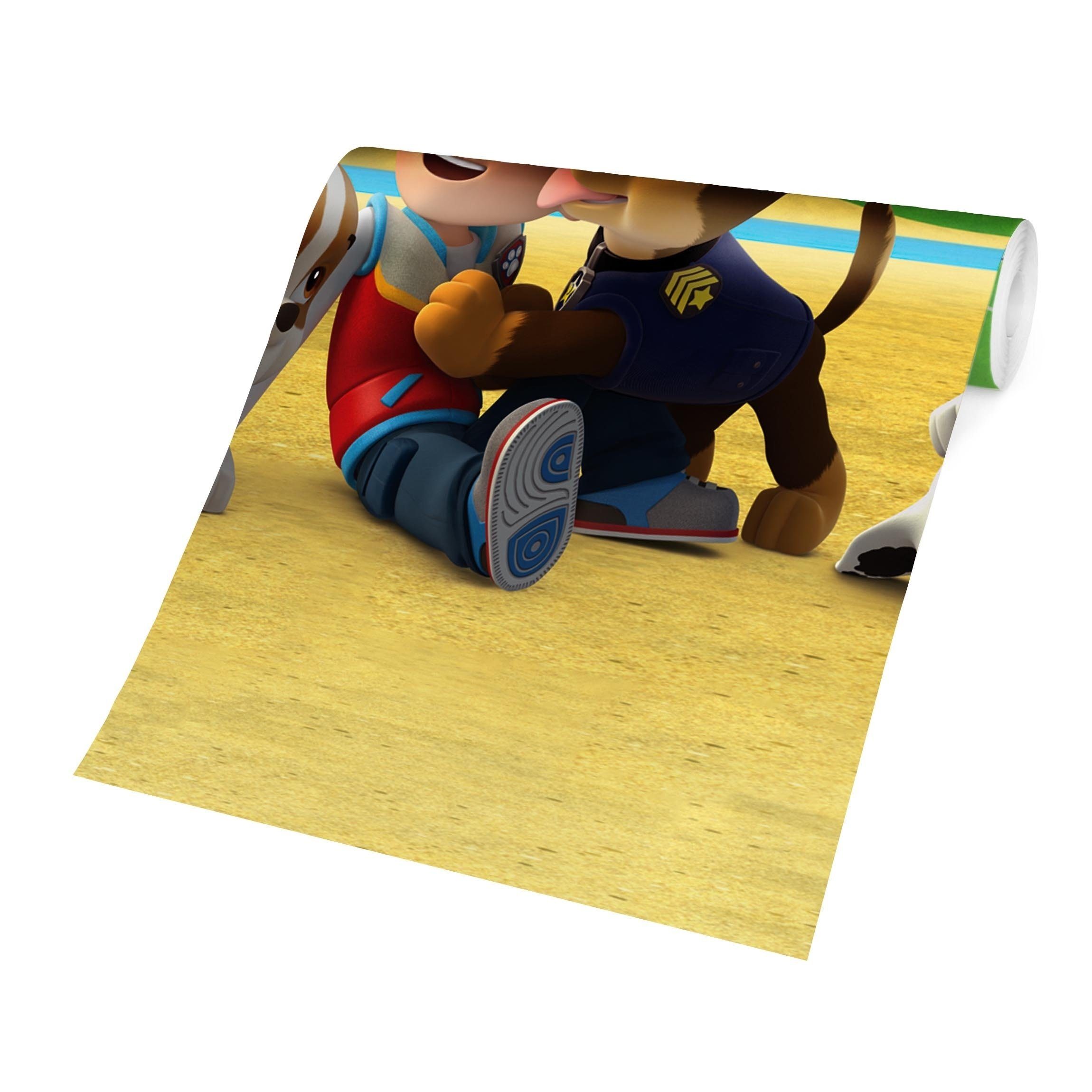 Bilderdepot24 Kindertapete Kinderzimmer PAW Patrol Zentrale Hunde Brücke Wanddeko Chase Marshall, Glatt, Matt, (Inklusive Gratis-Kleister oder selbstklebend), Mädchenzimmer Jungenzimmer Babyzimmer Bildtapete Fototapete Wandtapete