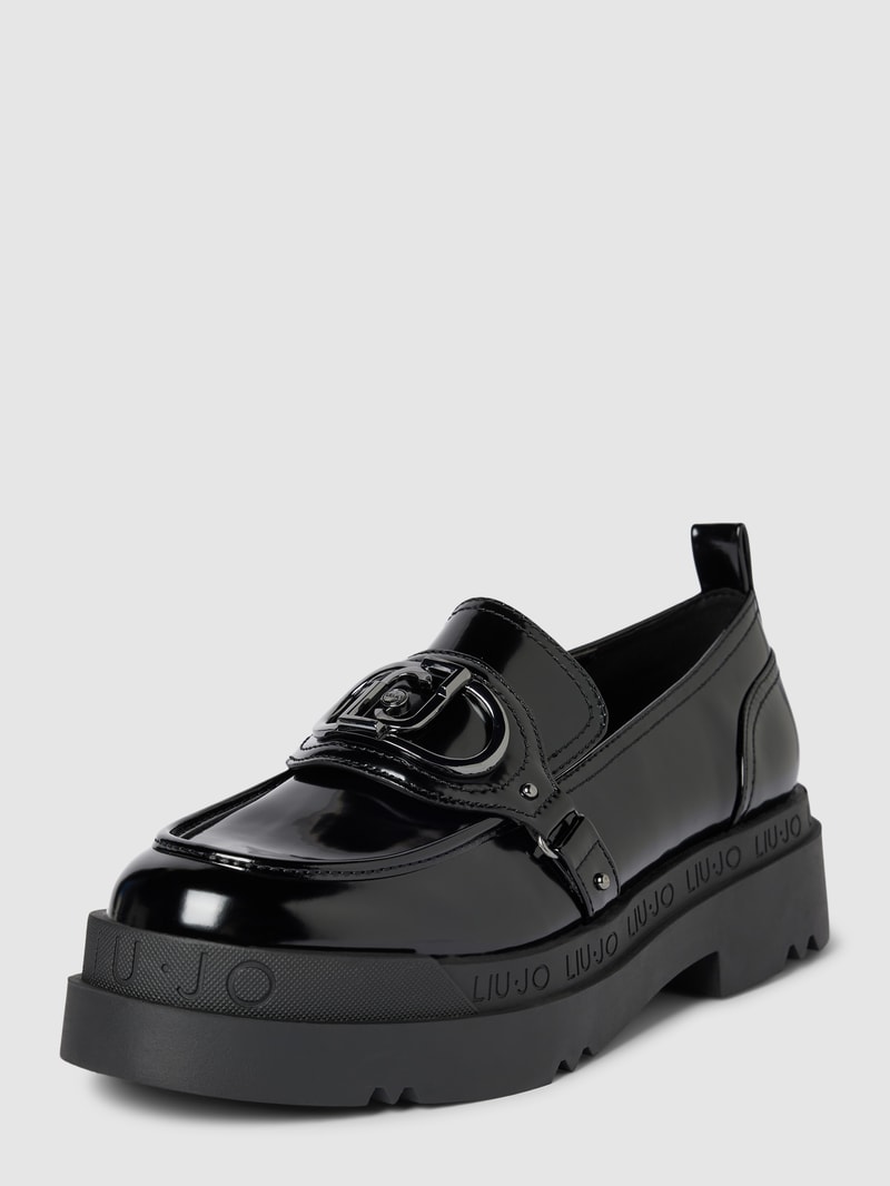 Penny-Loafer mit Schaftbrücke Modell 'Love' in schwarz