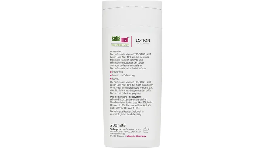 Sebamed Trockene Haut parfumfreie Urea10% Lotion 200ml 200 ml