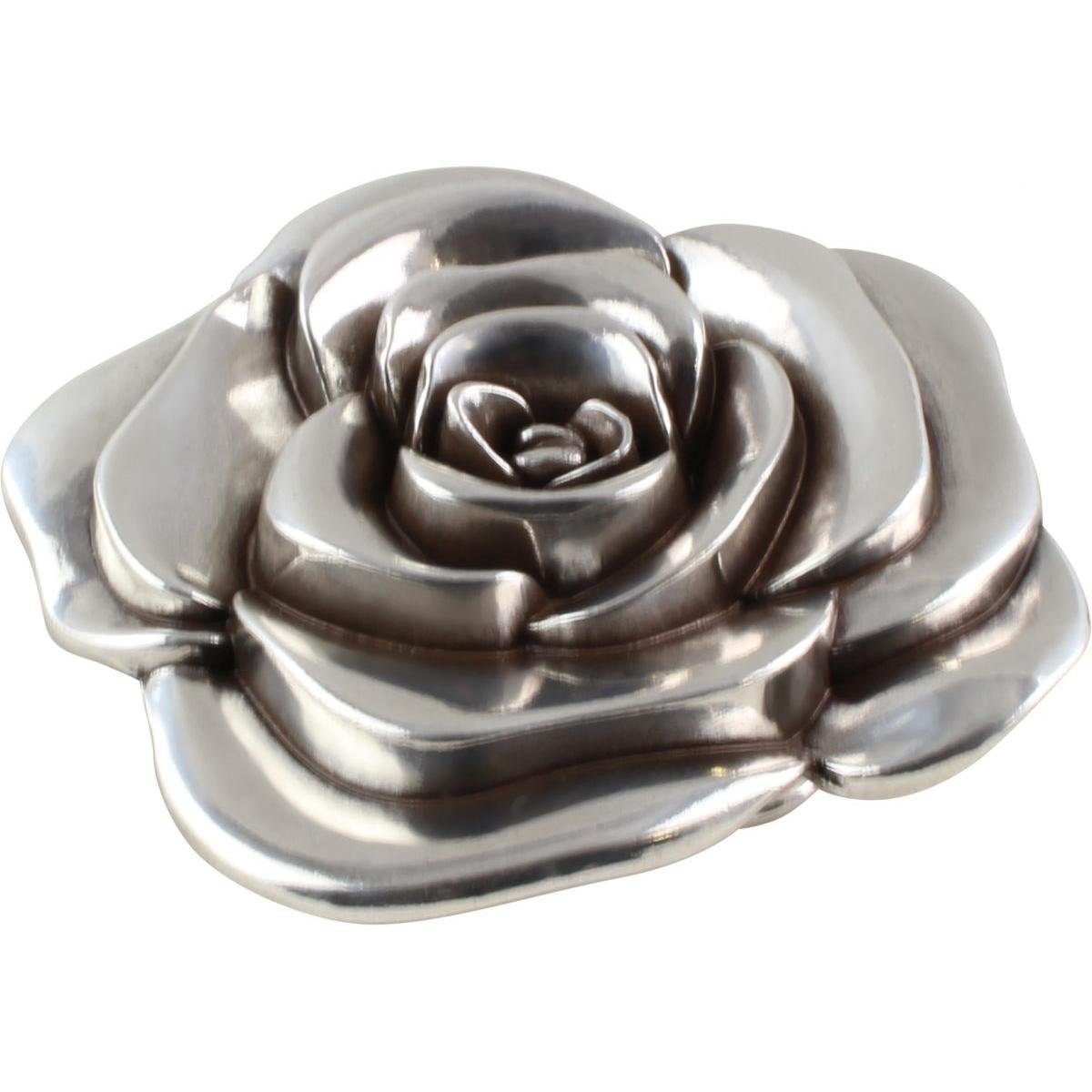 BELTINGER Gürtelschnalle A Rose 4,0 cm - Buckle Wechselschließe Gürtelschließe 40mm - Gürtel bi