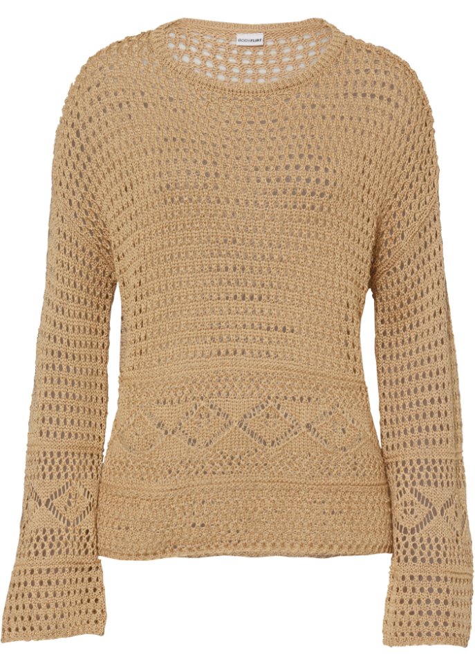 kurzer Strickpullover