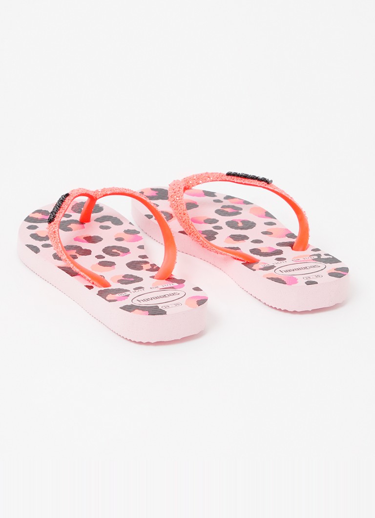 Havaianas Slim žabky s leopardím potiskem