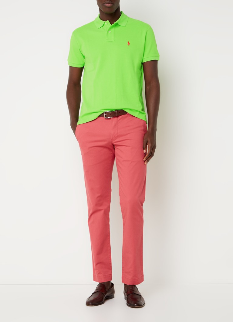 Pantaloni chino elastici cu talie medie Ralph Lauren