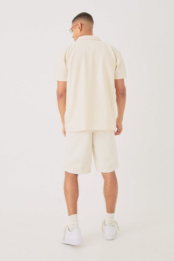 Oversize Hemd mit Blumen-Detail