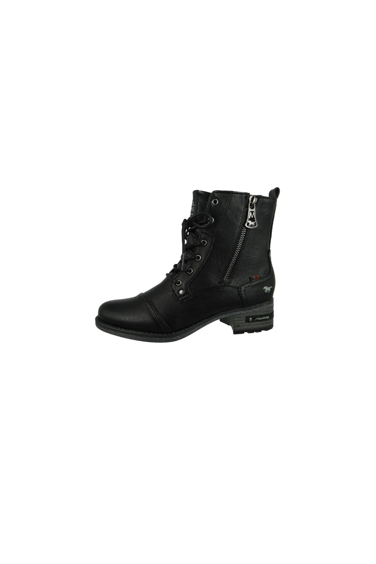 Mustang  Stiefelette - Schwarz - Blockabsatz