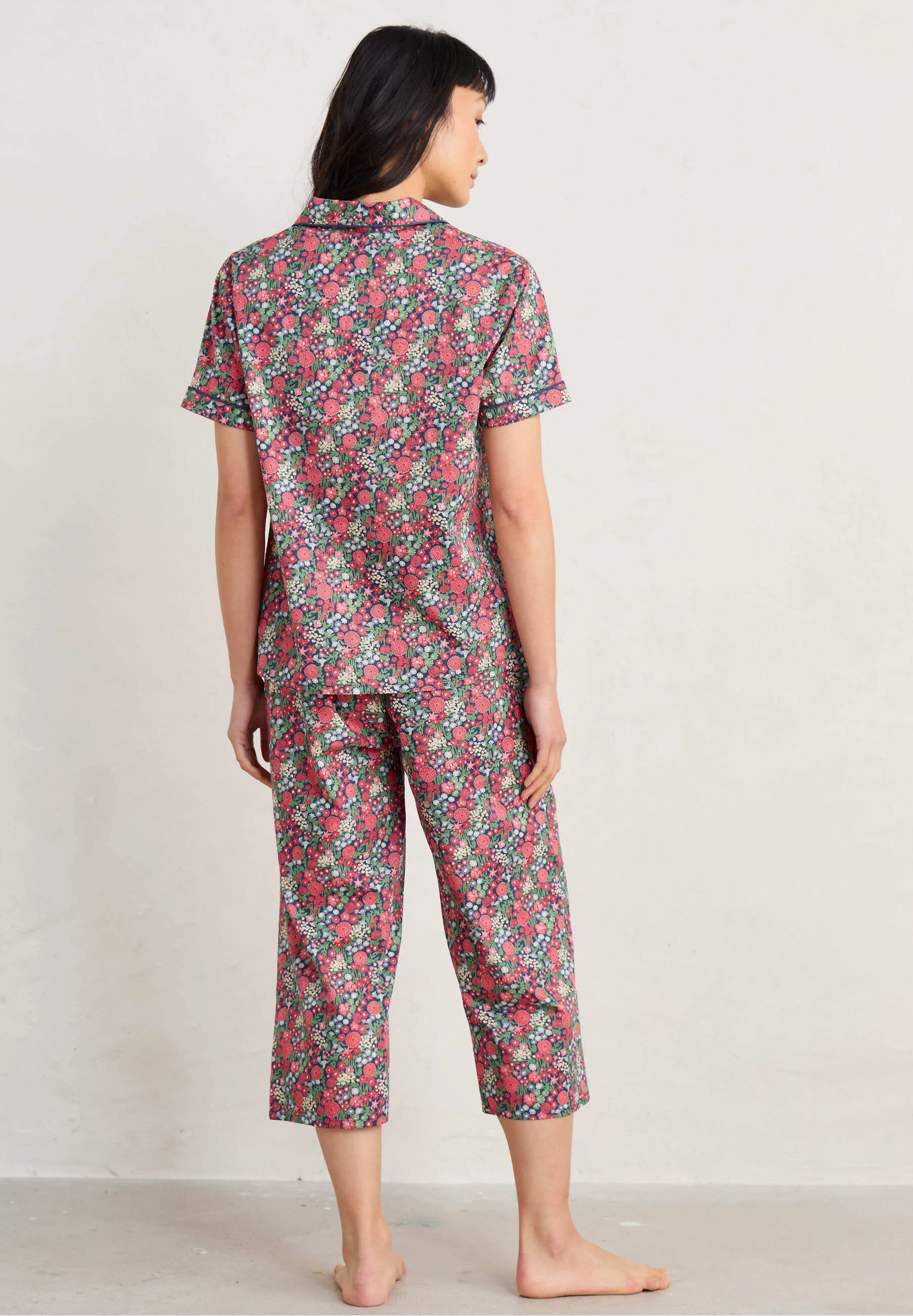 Conjunto de pijama de manga corta con nido de pájaro de Seasalt Cornwall