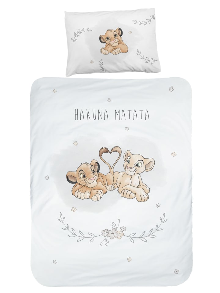Disney König der Löwen Baby Bettwäsche-Set Biber/Flanell 