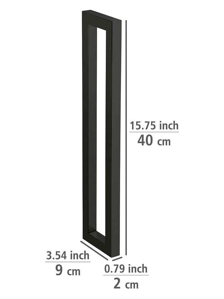 Wenko Handtuchständer in Schwarz - (B)2 x (H)40 x (T)9 cm günstig kaufen onesize