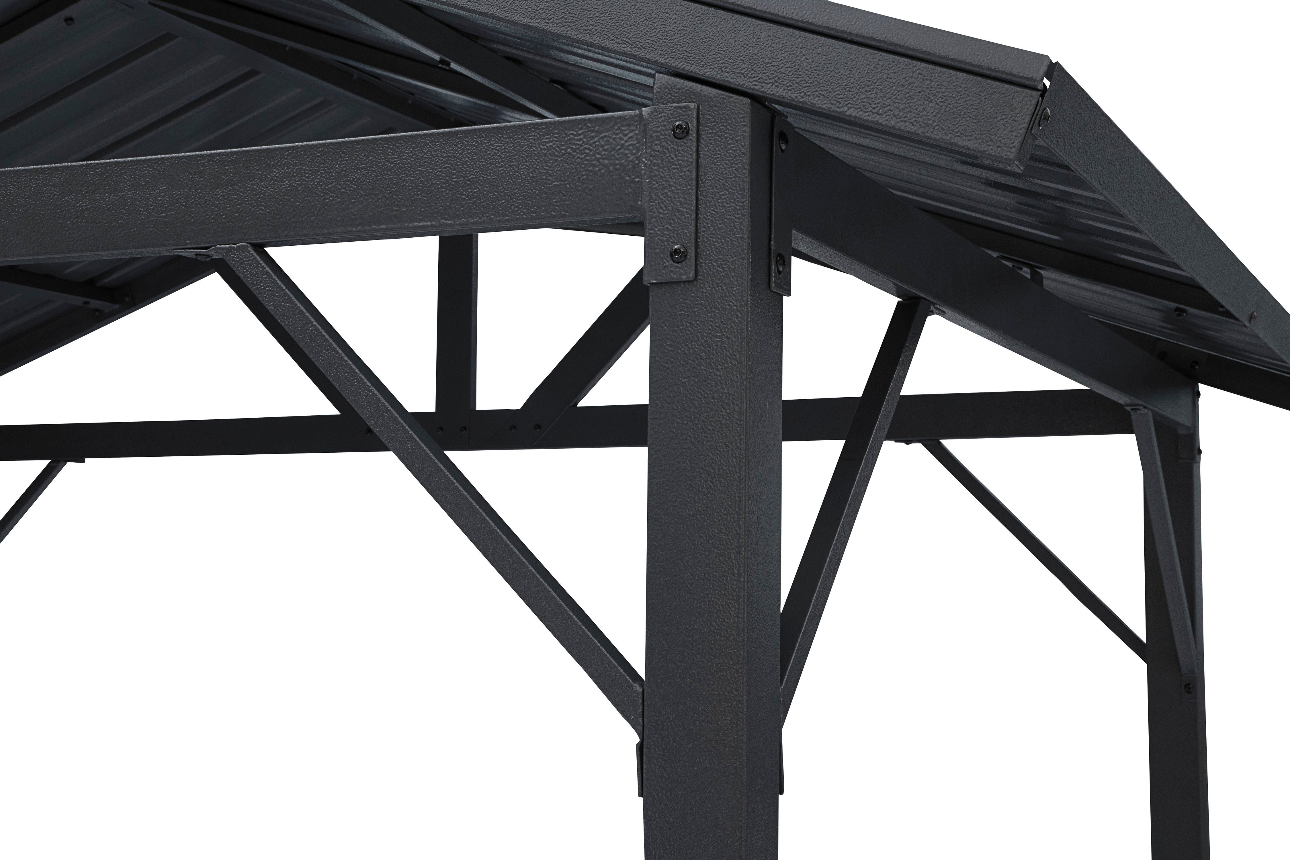 KONIFERA Grillpavillon Lissabon, BxT: 244x153 cm, mit verzinktem Stahldach und Stahlgestell