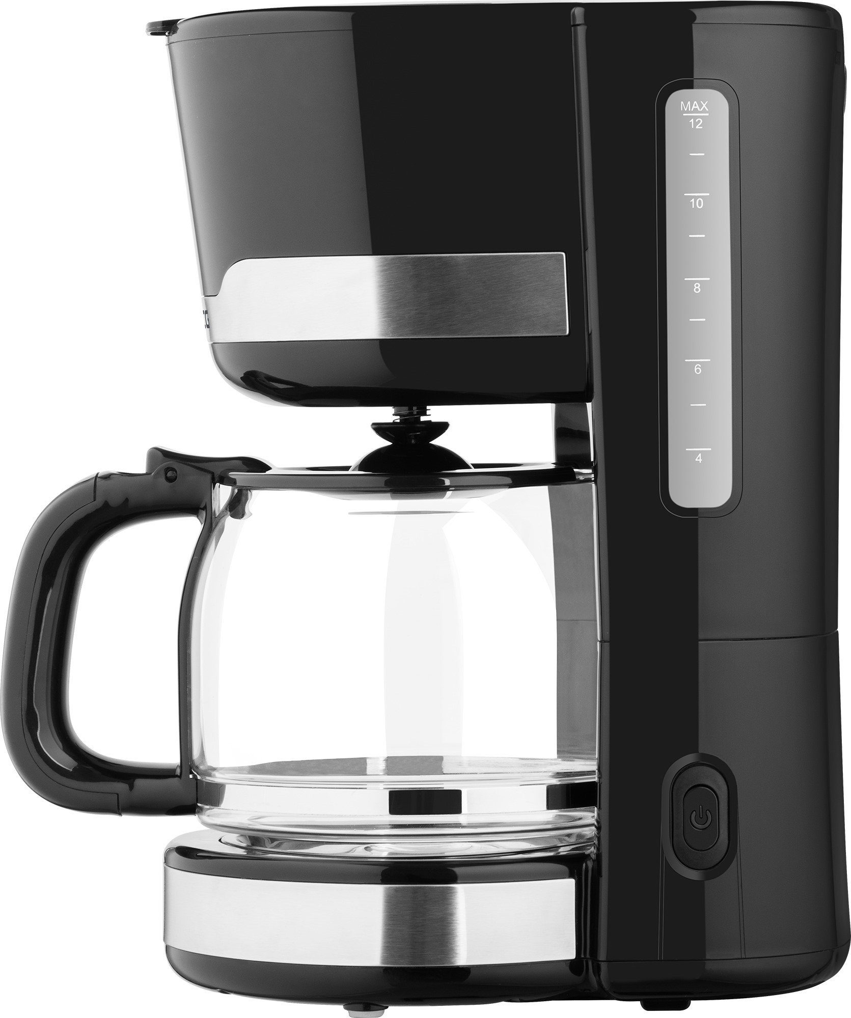 ECG Filterkaffeemaschine KP 2115, 1,5l Kaffeekanne, Permanentfilter, bis zu 12 Tassen Kaffee, Herausnehmbarer, waschbarer Nylonfilter