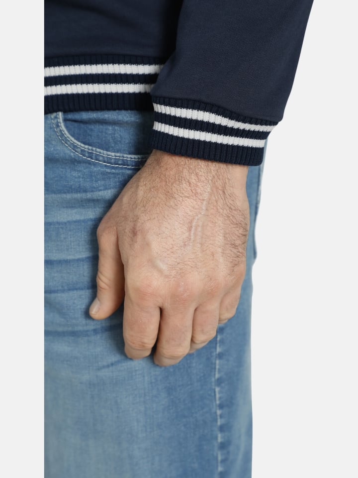 Charles Colby Sweatshirt EARL BRODIE in dunkelblau günstig kaufen