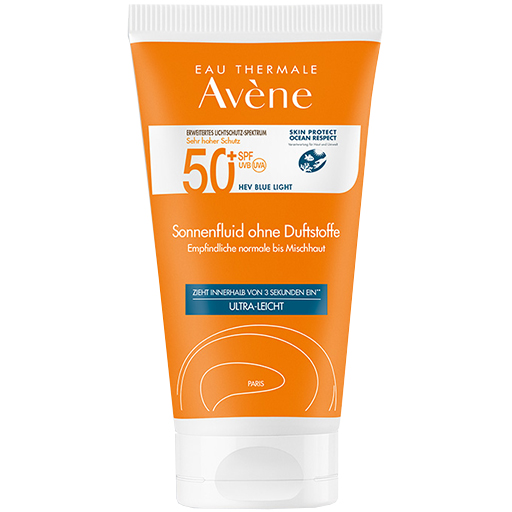 AVENE Sonnenfluid SPF 50  ohne Duftstoffe  50 ml  Emulsion