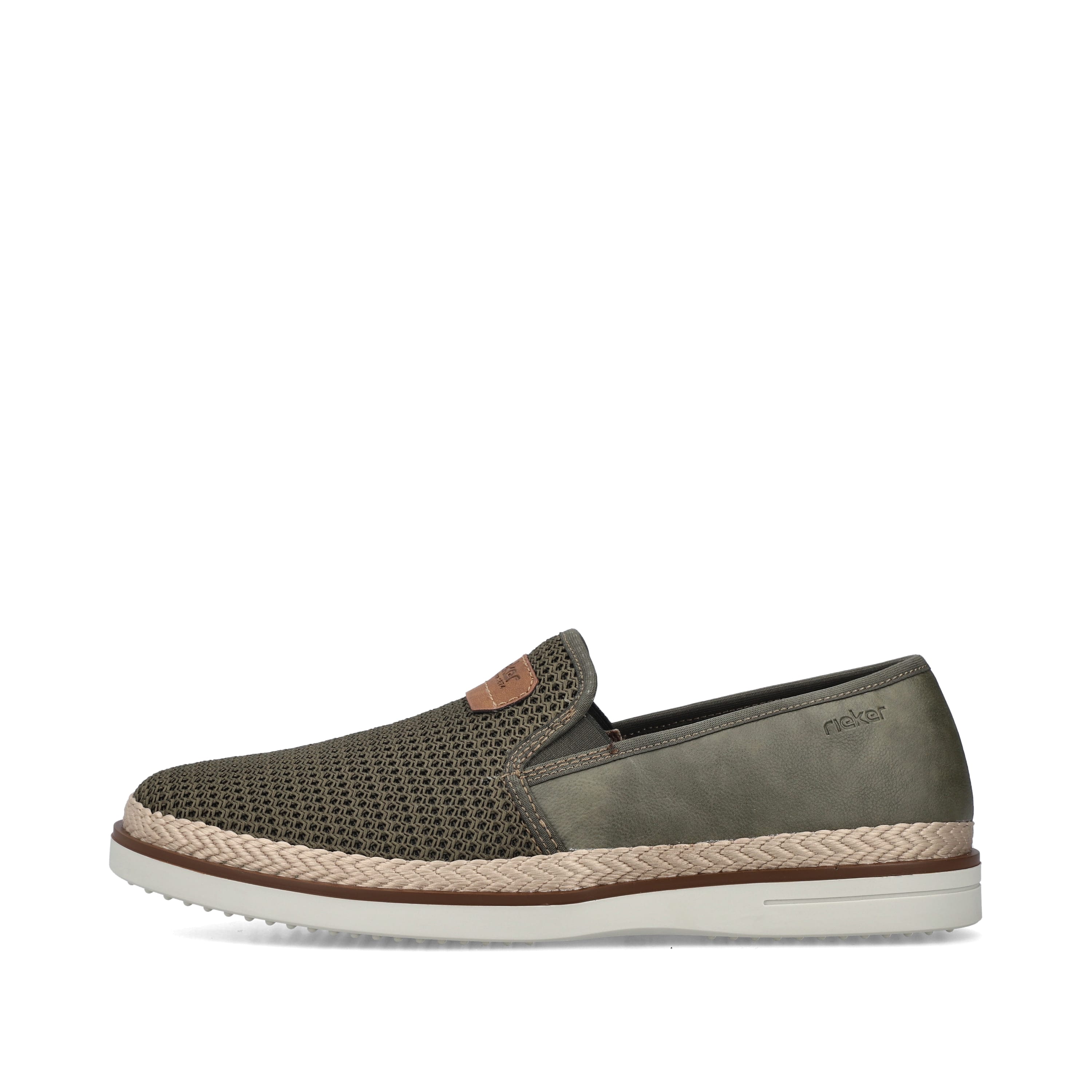 Rieker Herren Slipper khaki-grün