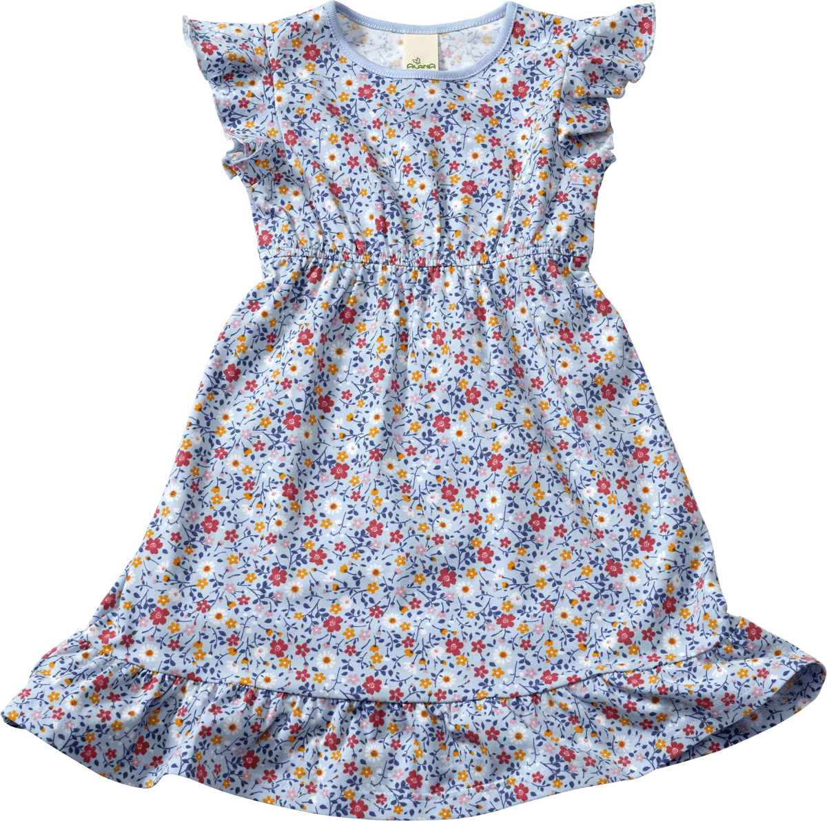 Kleid Pro Climate mit Blumen-Muster, hellblau, Gr. 122, 1 St
