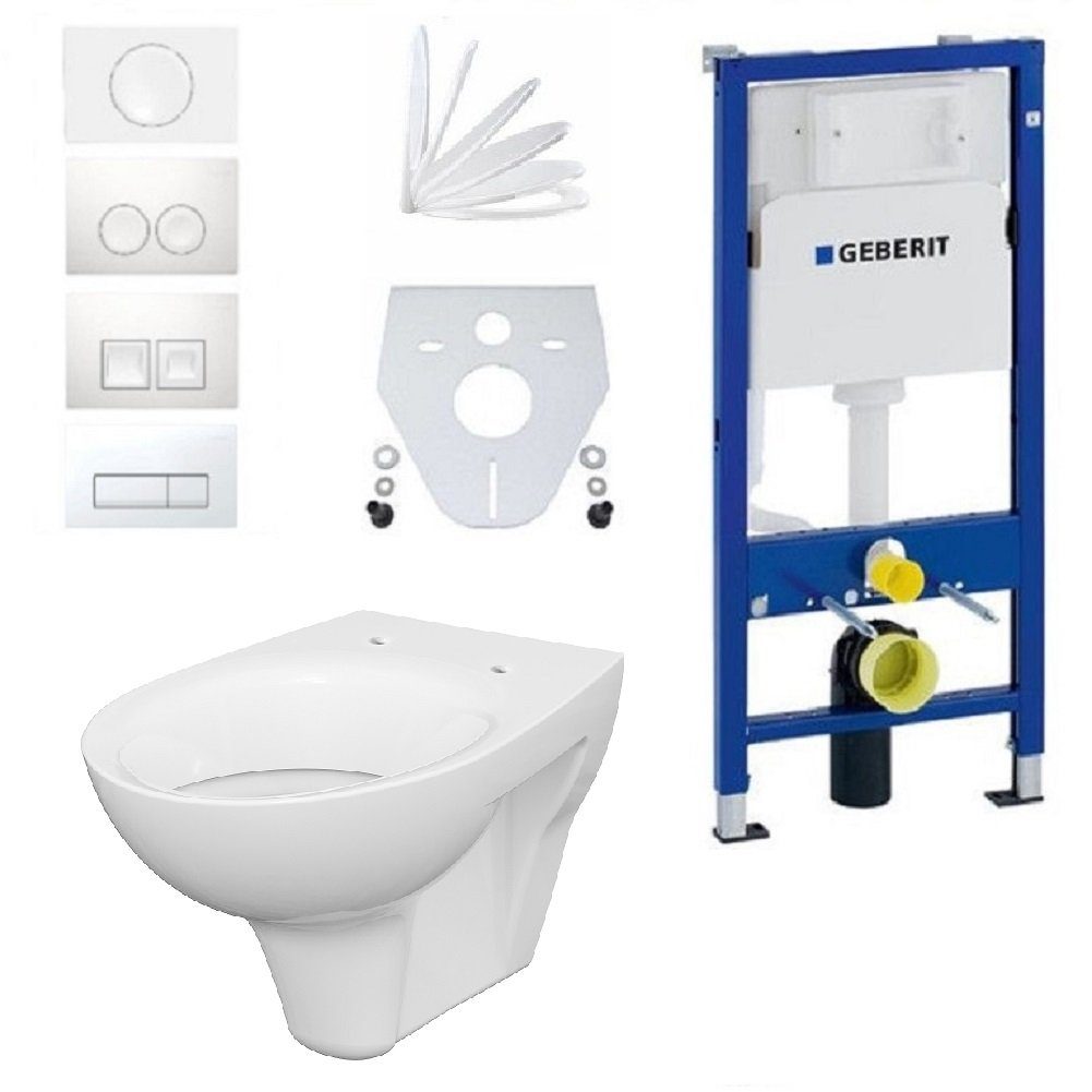 GEBERIT Vorwandelement WC Vorwandelement WC inkl. Toilette Komplettset, Komplettset