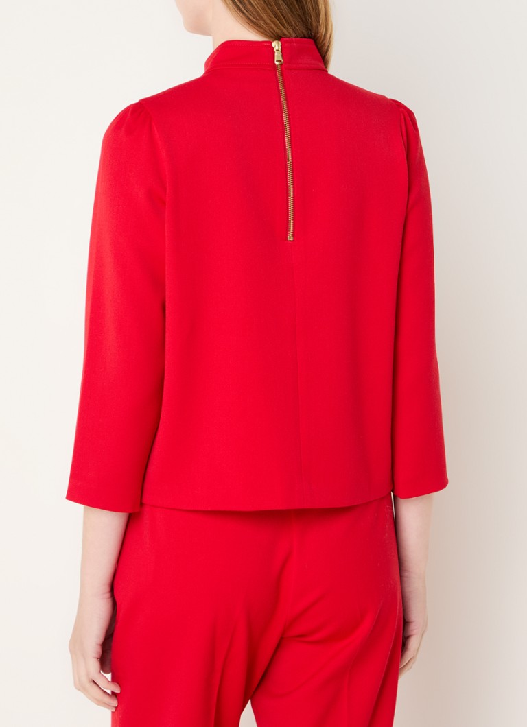 ba&sh Coon top with puff sleeves