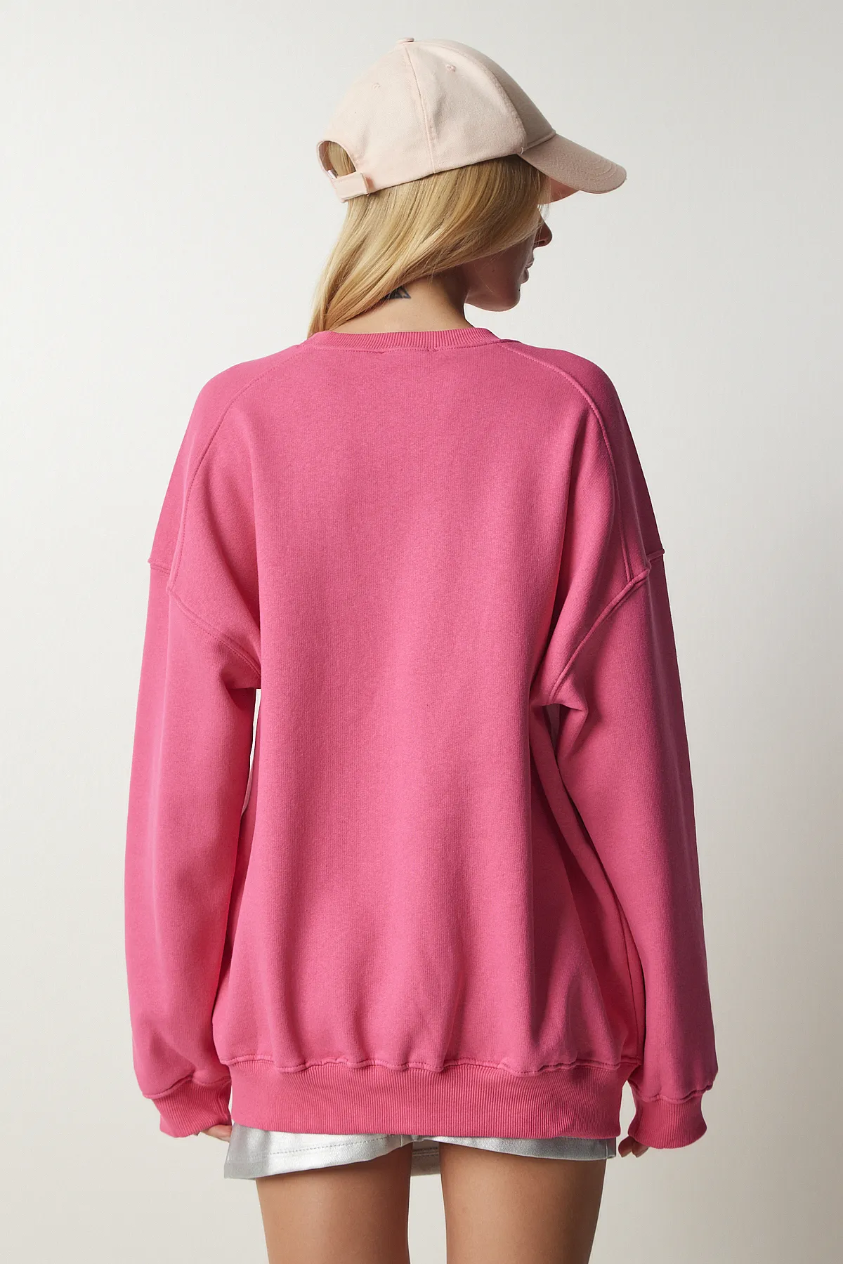 Happiness İstanbul  Sweatshirt - Rosa - Oversized
