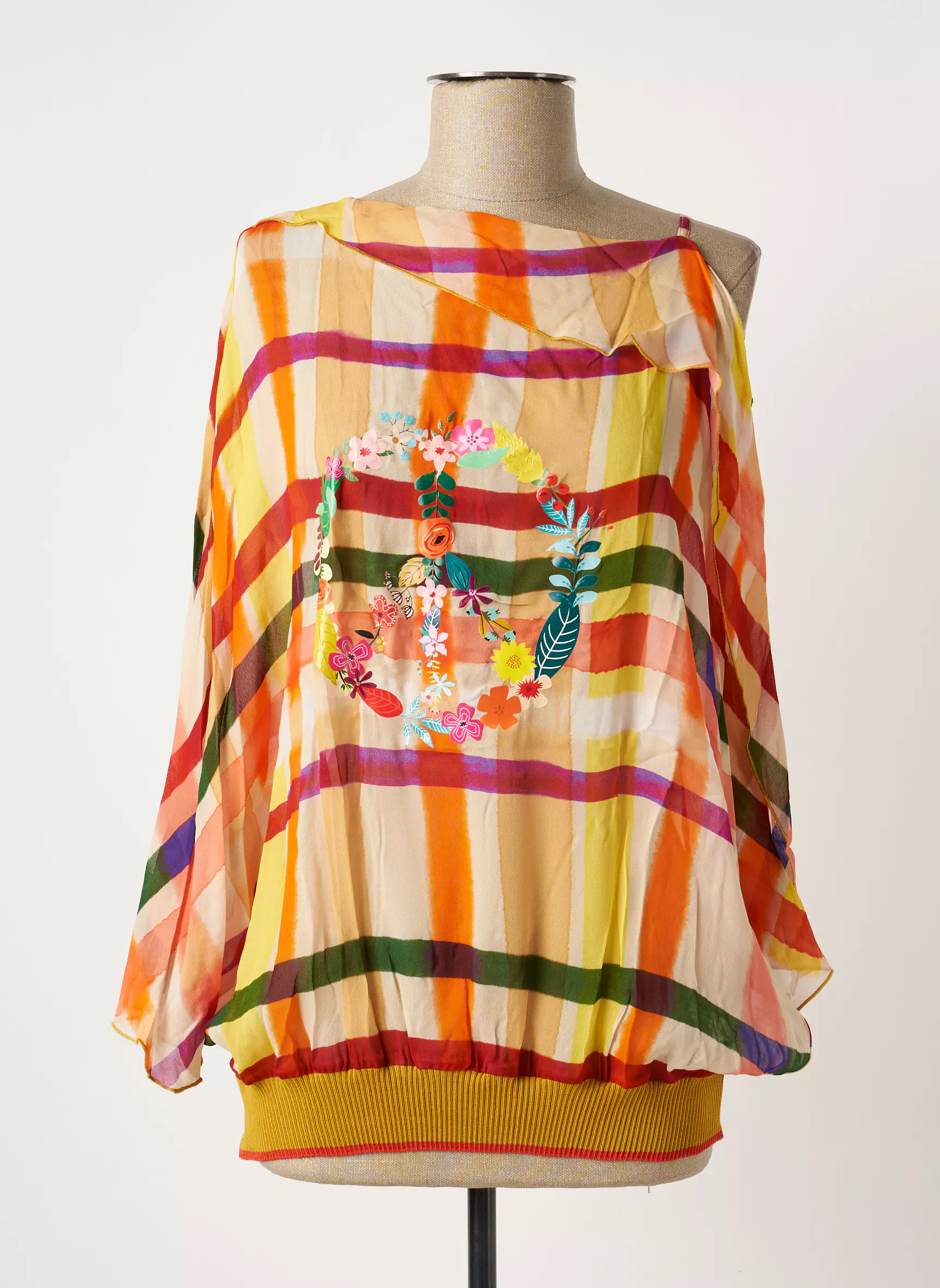 Tricot Chic Blouses Femme couleur orange