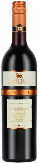 2019 Lemberger Spätlese halbtrocken - Winzer vom Weinsberger Tal