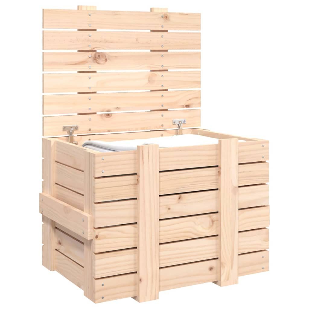 vidaXL Aufbewahrungsbox Truhe 58x40,5x42 cm Massivholz Kiefer (1 St)