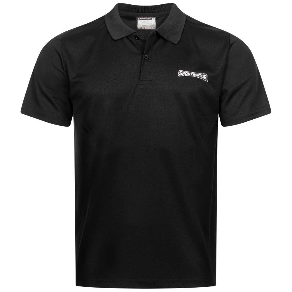 SPORTINATOR Essentials Herren Training Polo-Shirt schwarz