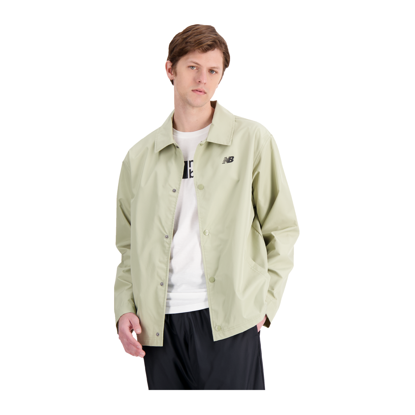 New Balance Essentials Coaches Jacke Schwarz F515