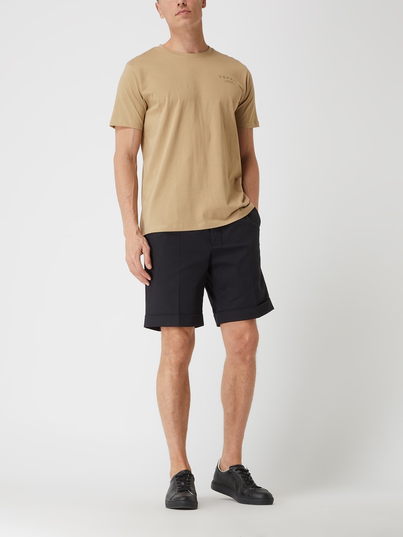 Bermudas mit Stretch-Anteil in dunkelblau