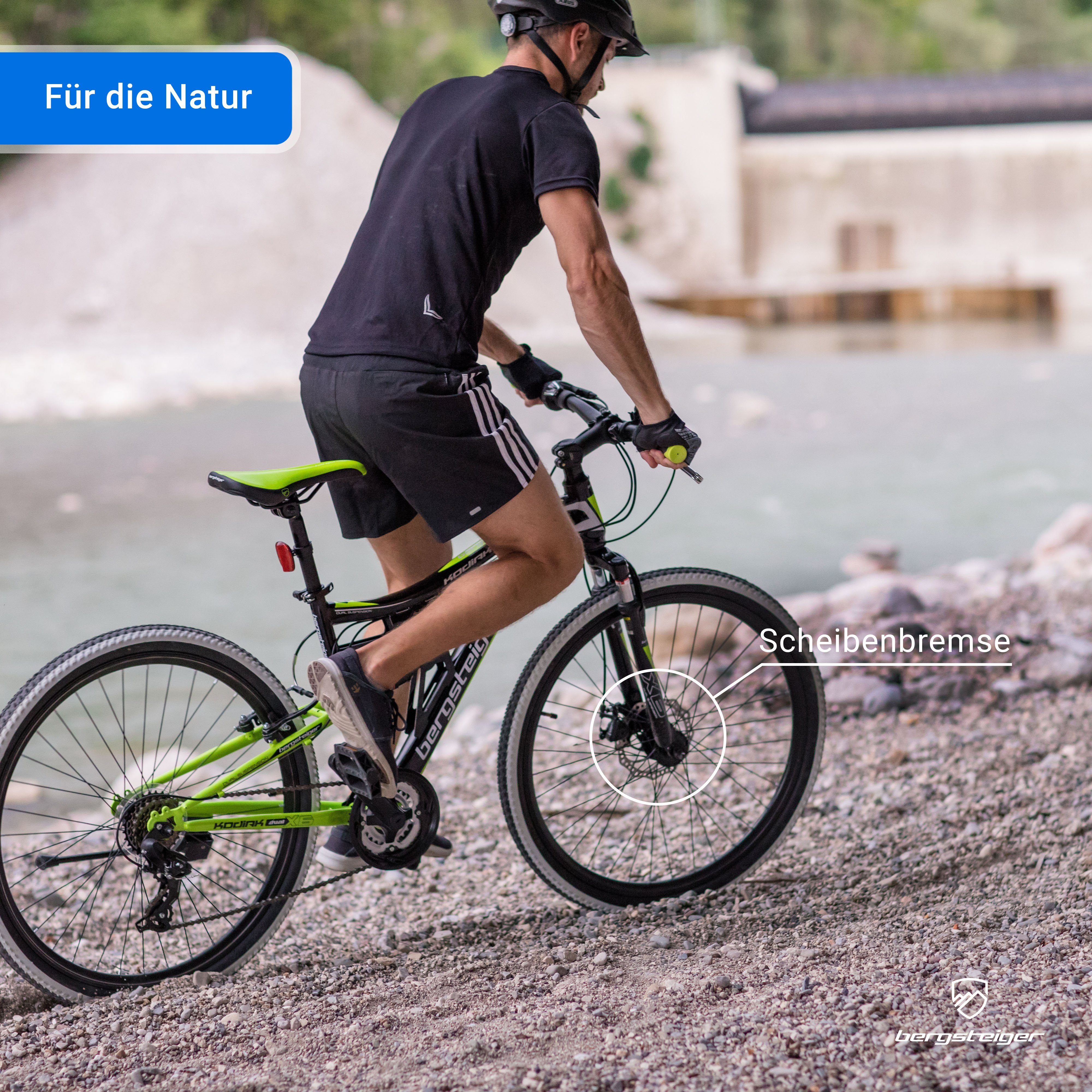 bergsteiger Mountainbike Kodiak 26, 29 Zoll Mountainbike, geeignet ab 150 cm, 21 Gang Shimano Tourney RD-TY300 Schaltwerk, Kettenschaltung
