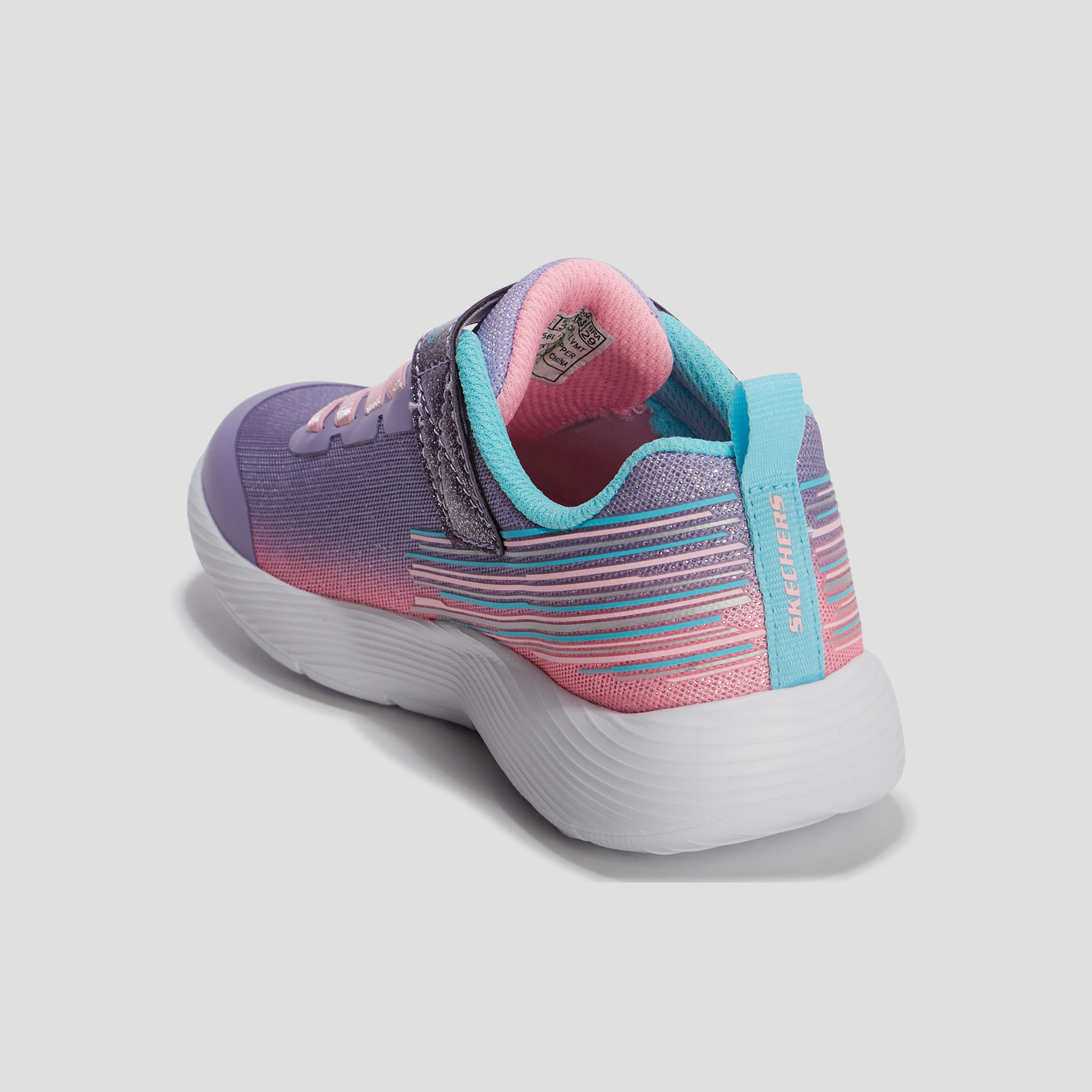 Baskets running lavable Skechers bleu lavande fille | La Halle