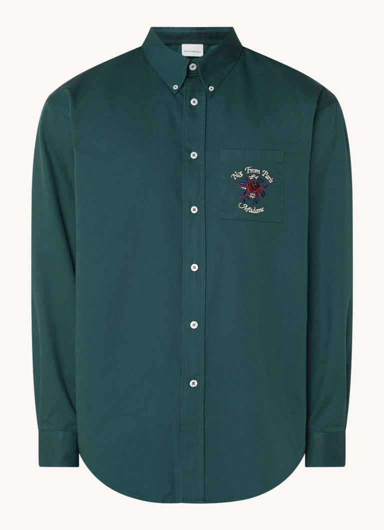 Drôle de Monsieur Surchemise coupe classique avec broderie