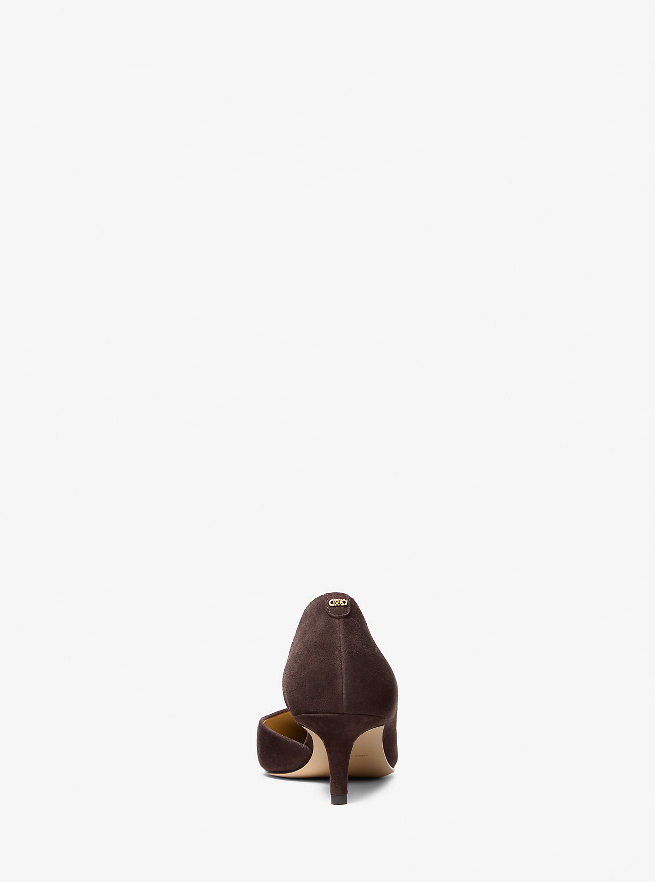 Elyse Suede Kitten Pumps - SJOKOLADE