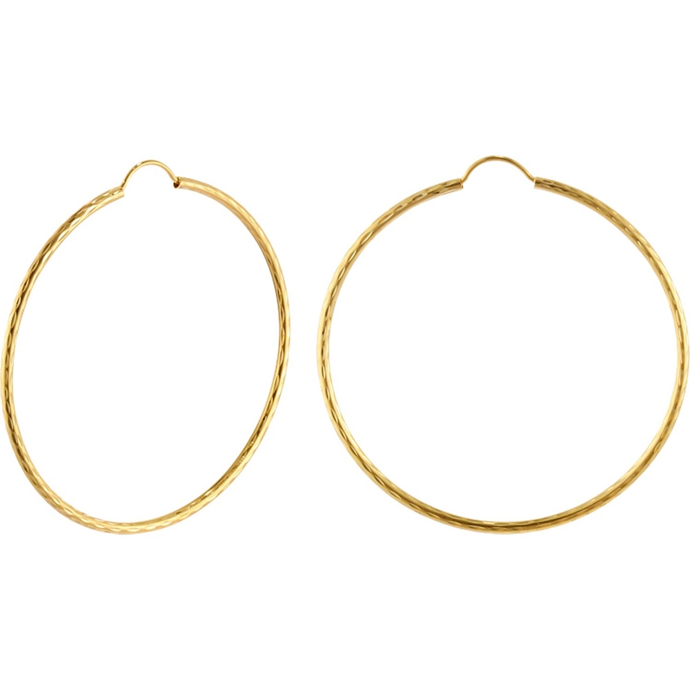 Valeria Créoles 375 Or jaune or jaune Boucles d'oreilles