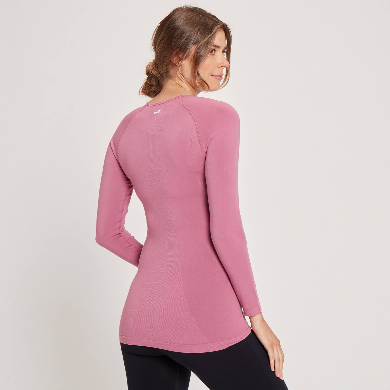 T-shirt de maternité sans coutures à manches longues MP pour femmes – Mauve