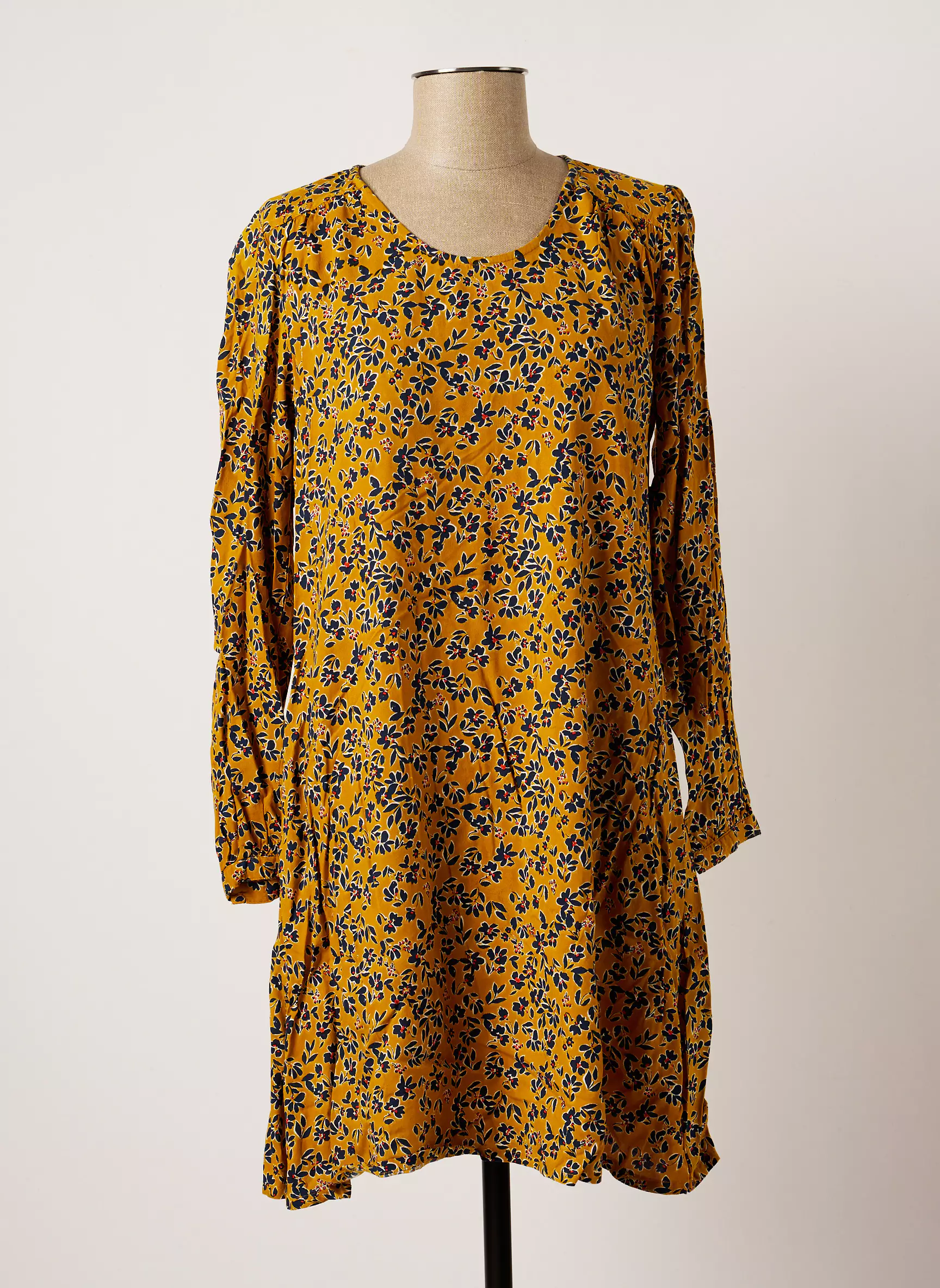 Agathe   Louise Robes Mi Longues Femme couleur jaune