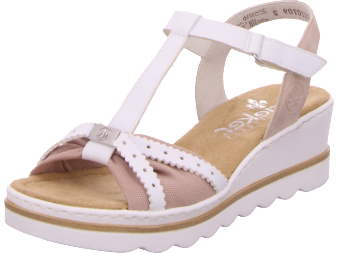 RIEKER Klassische Sandalen weiss